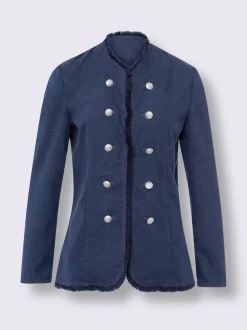 Veste blazer mélange de lin de qualité