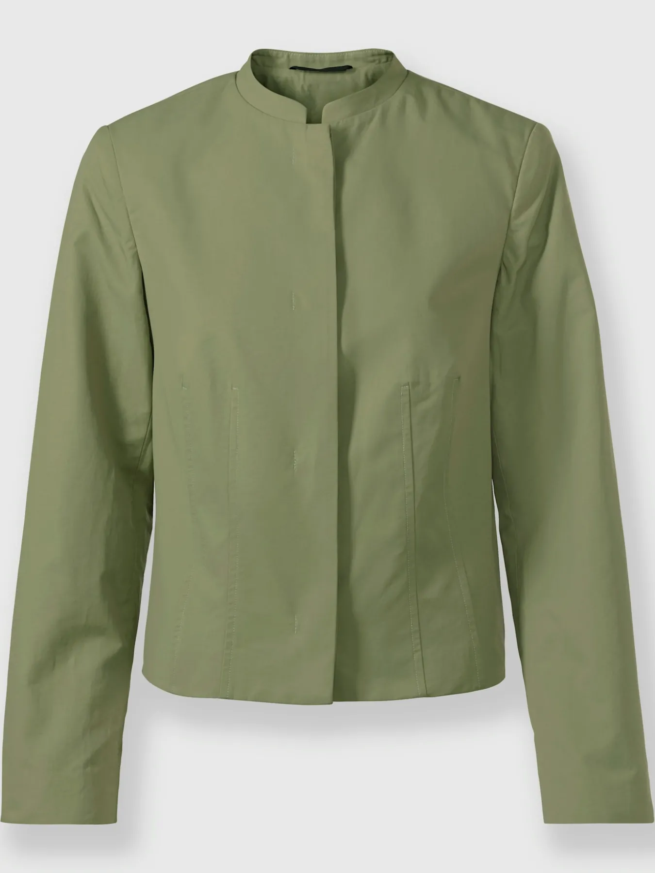 Veste blazer patte de boutonnage invisible