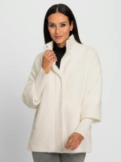 Veste col montant côtelé