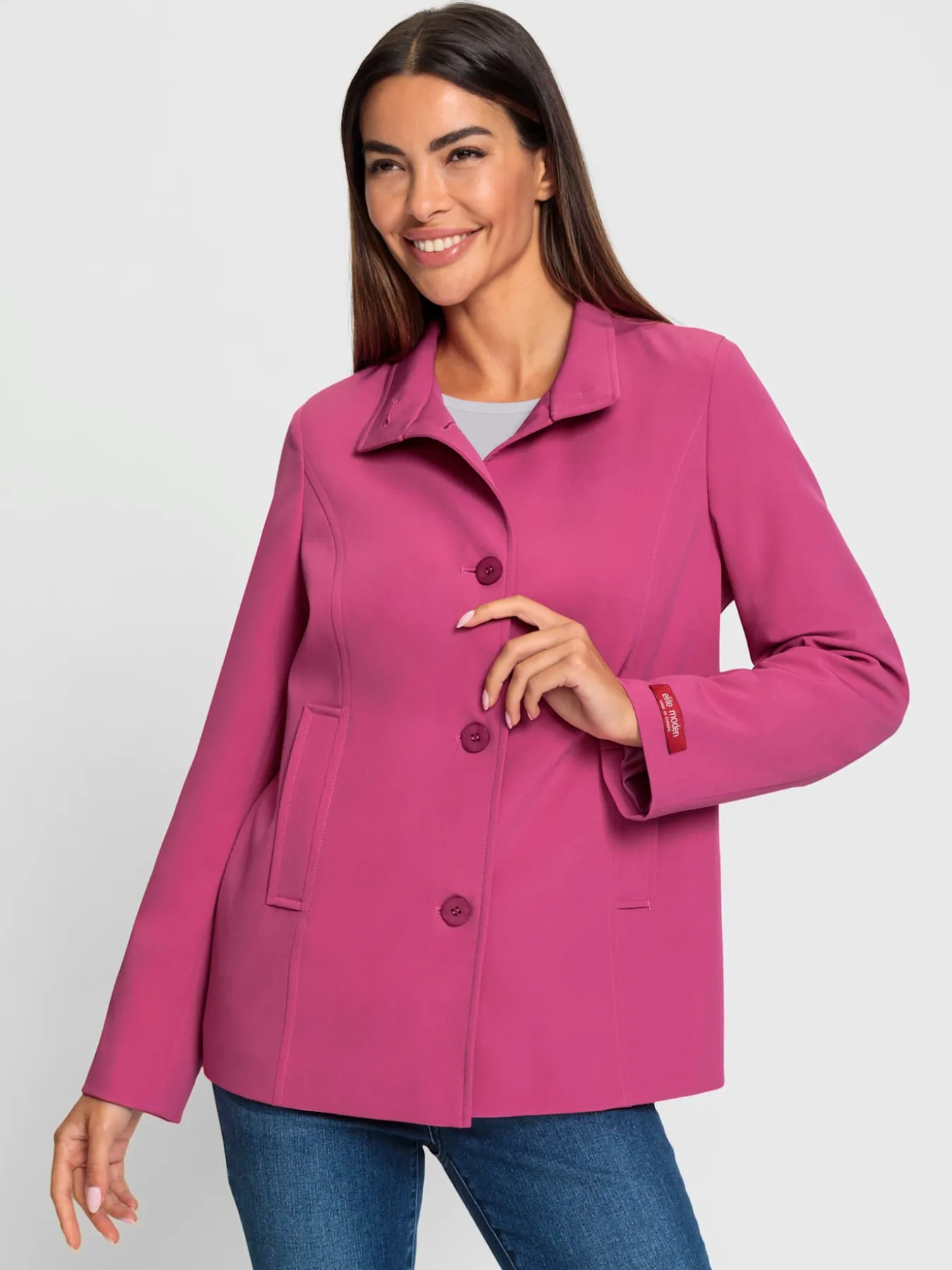 Veste de loisirs col montant à bouton