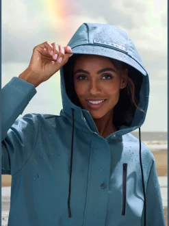 Veste de pluie parka longue à capuche
