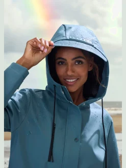 Veste de pluie parka longue à capuche