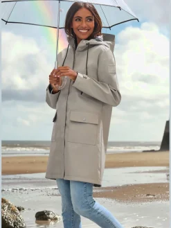 Veste de pluie parka longue à capuche