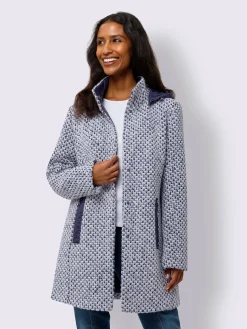 Veste d'extérieur motif structuré discret