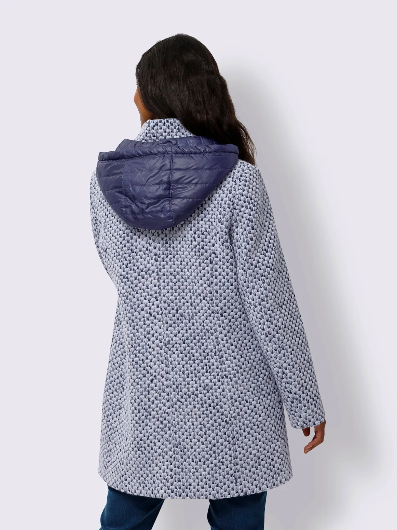 Veste d'extérieur motif structuré discret