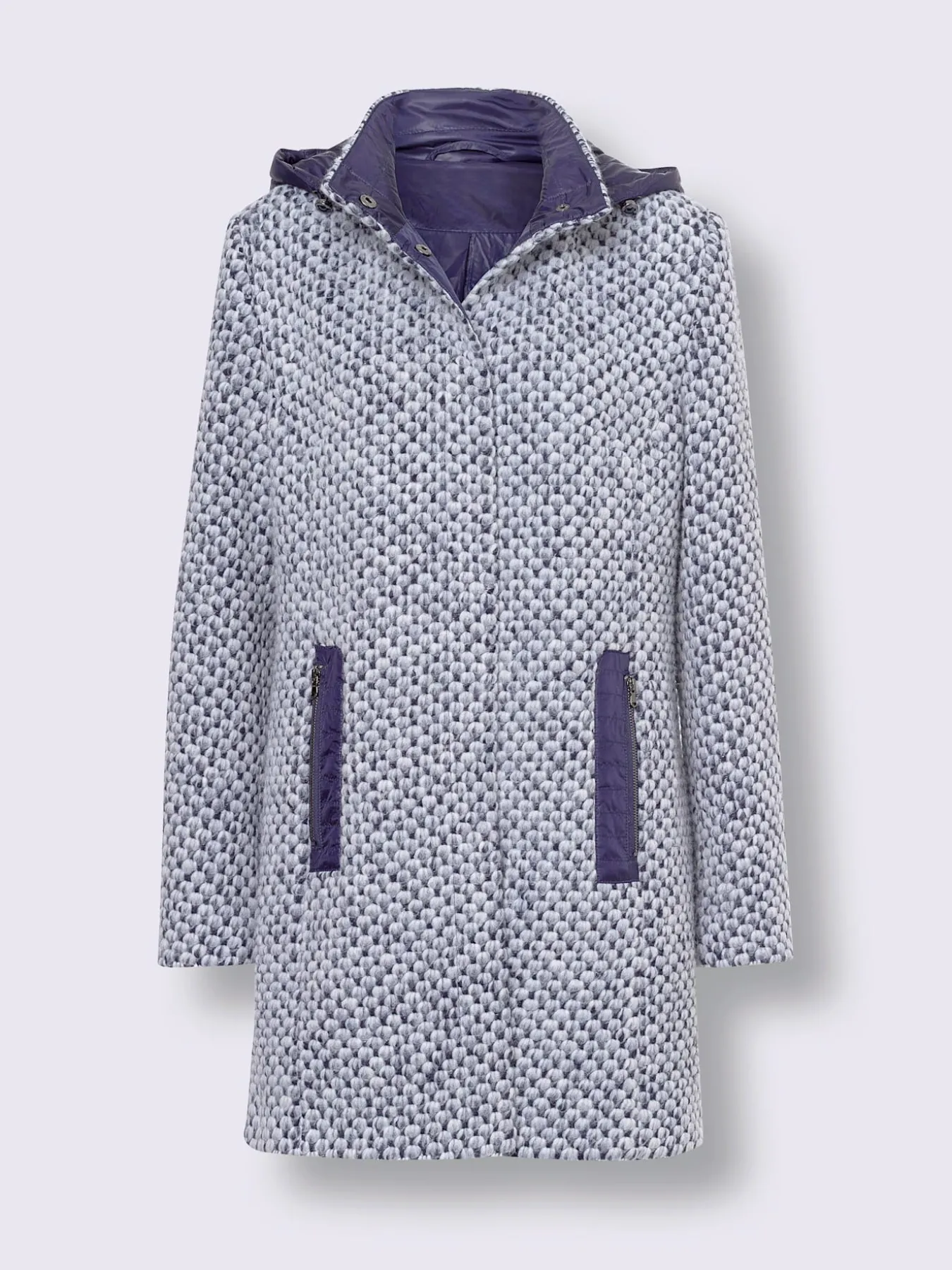 Veste d'extérieur motif structuré discret