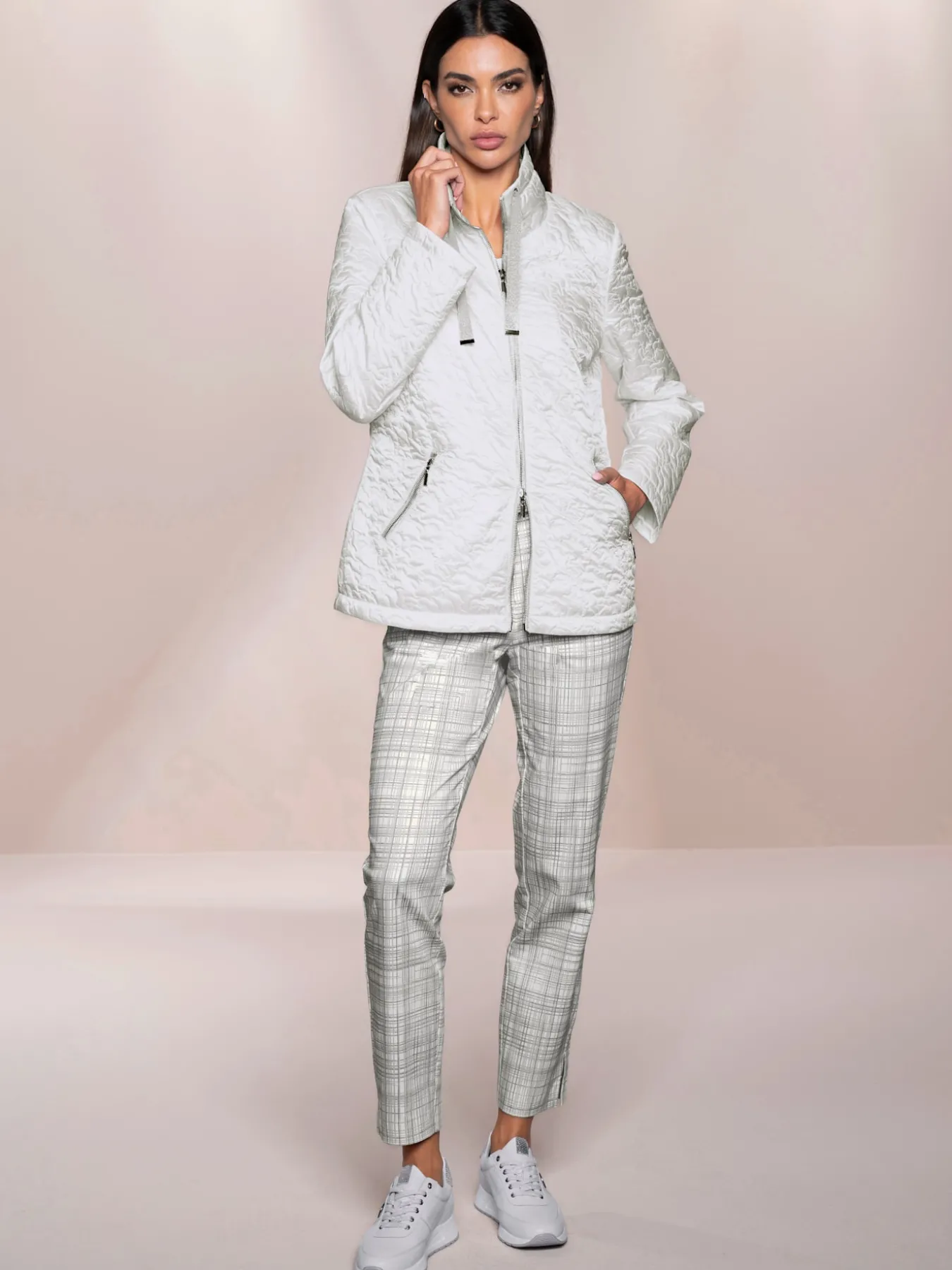 Veste d'extérieur zippé double curseur