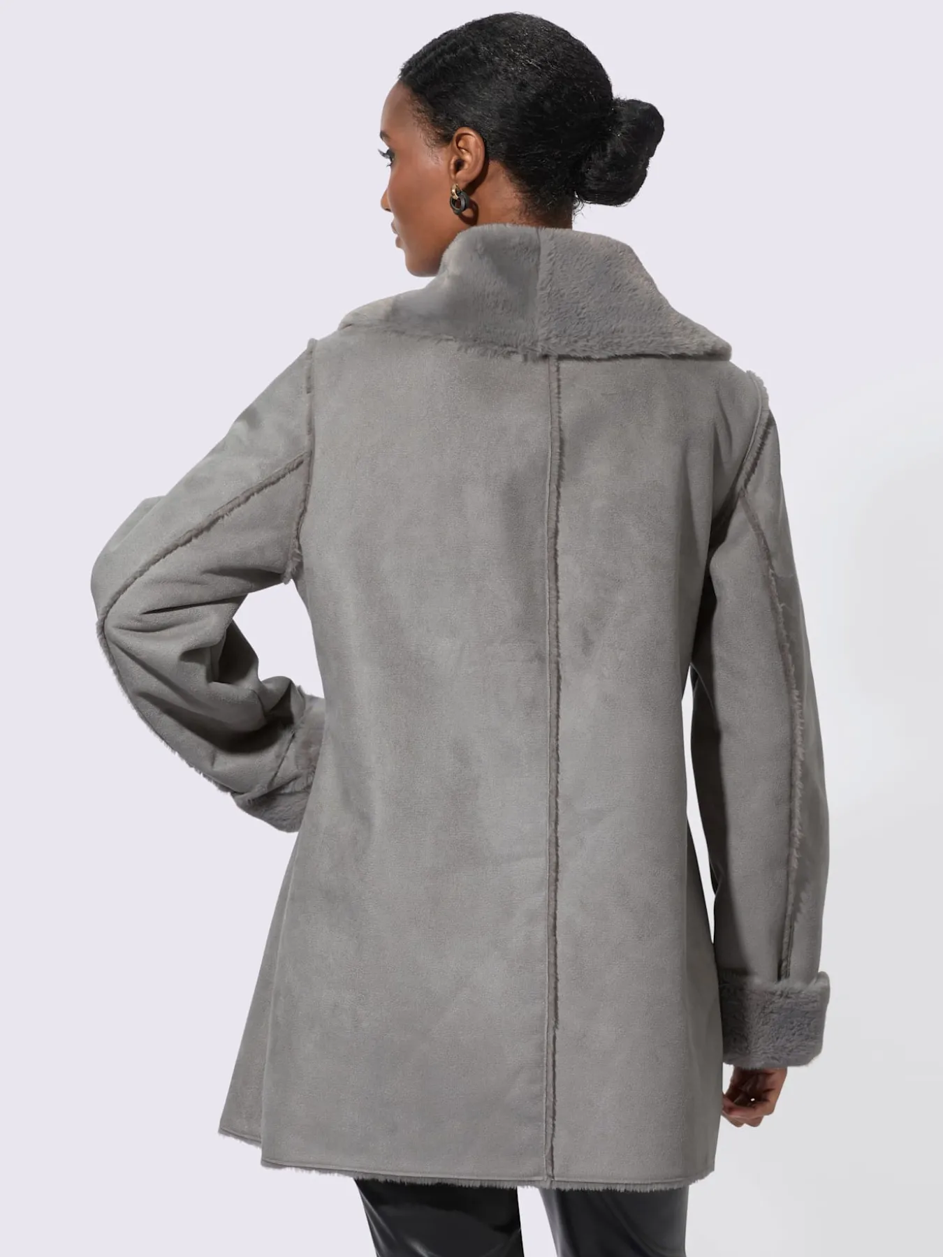 Veste d'hiver col châle mode
