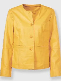 Veste en cuir pur cuir d'agneau nappa