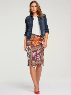 Veste en jean effet délavé et usé