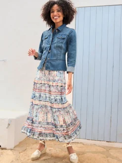 Veste en jean poches poitrine pratiques