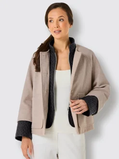 Veste en laine empiècement gilet