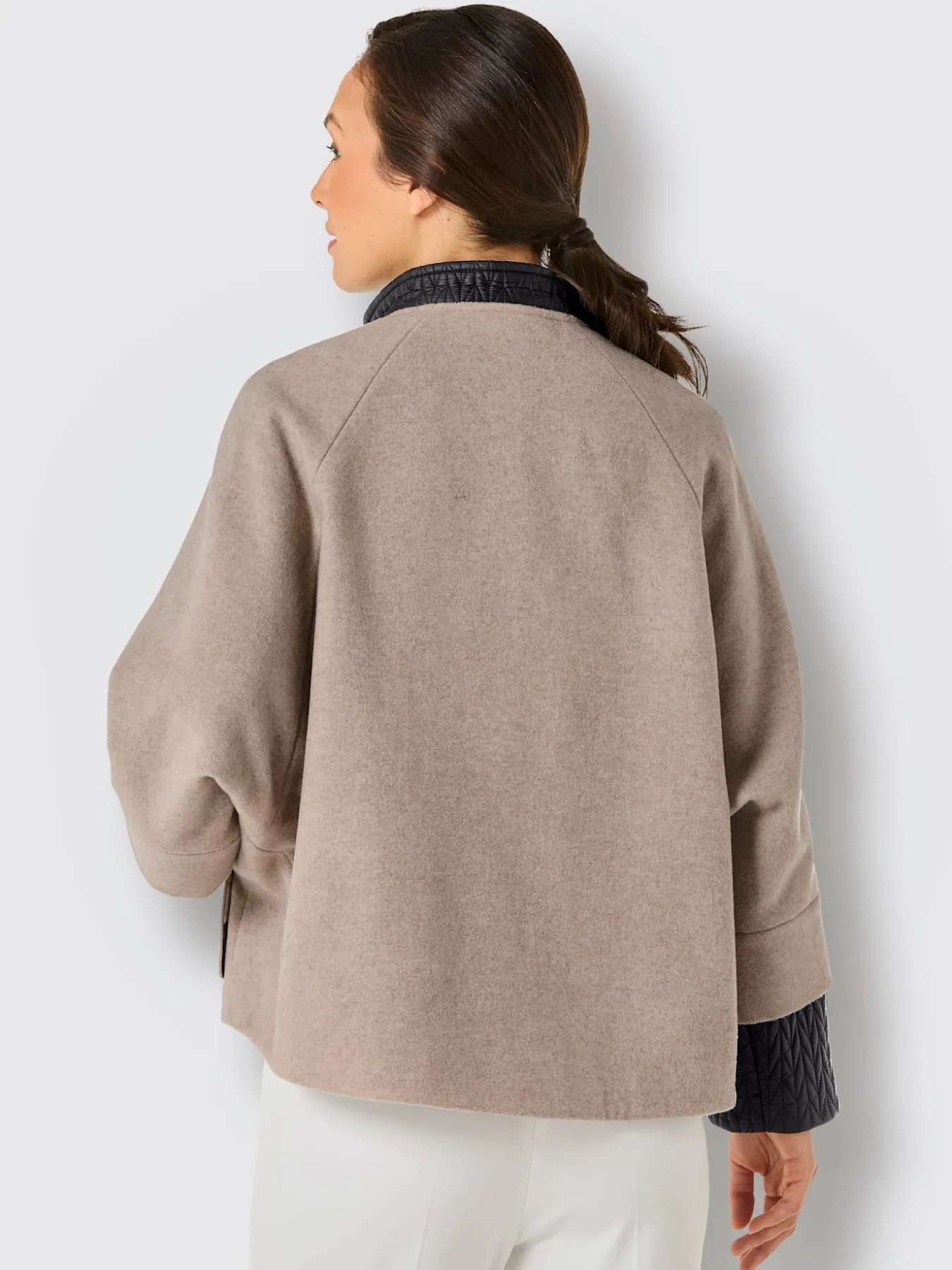 Veste en laine empiècement gilet