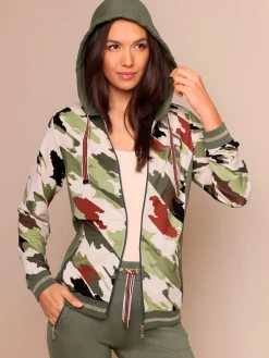Veste en modal et viscose matière sweat