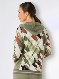 Veste en modal et viscose matière sweat