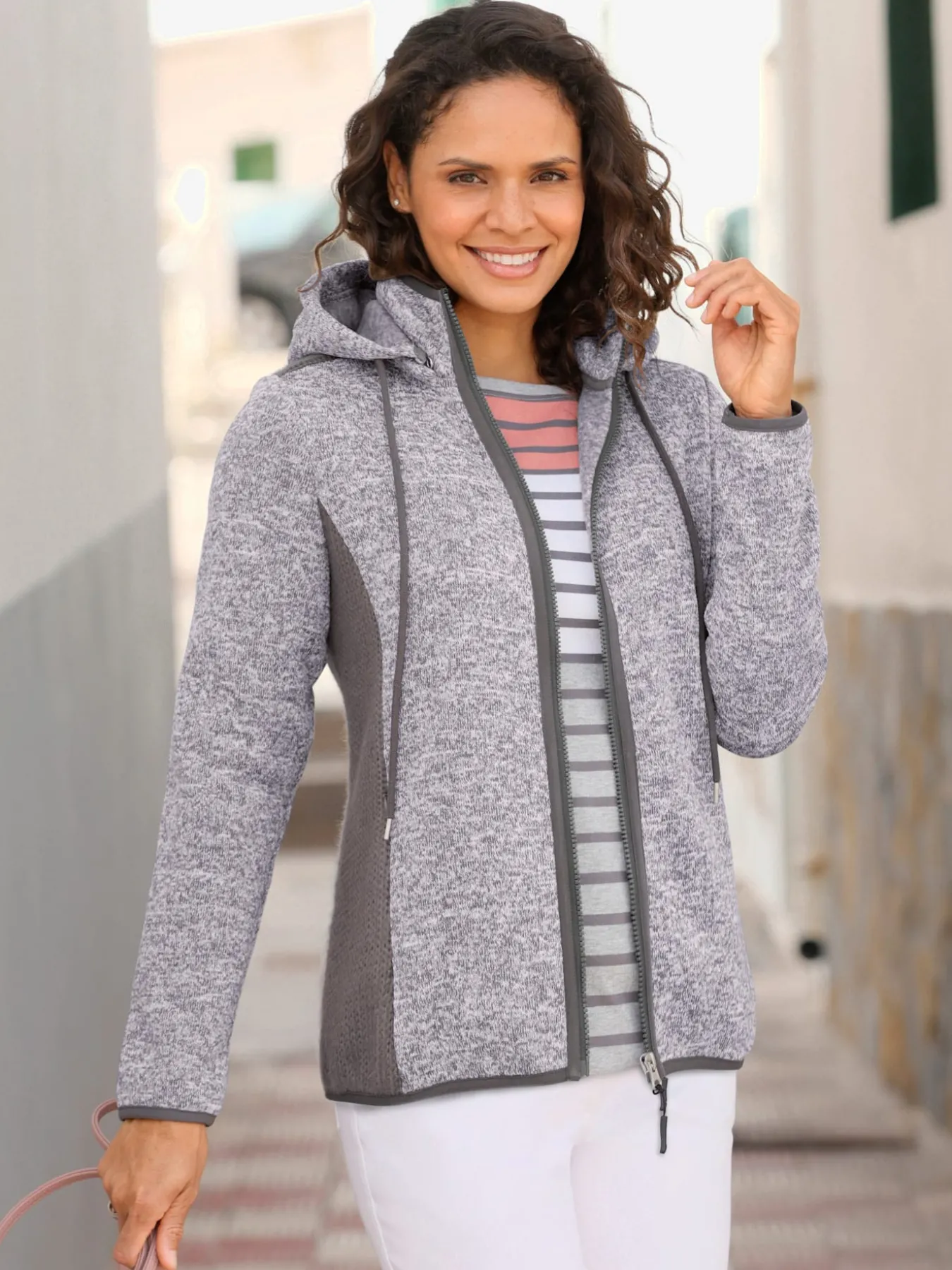 Veste en polaire qualité tricot-polaire