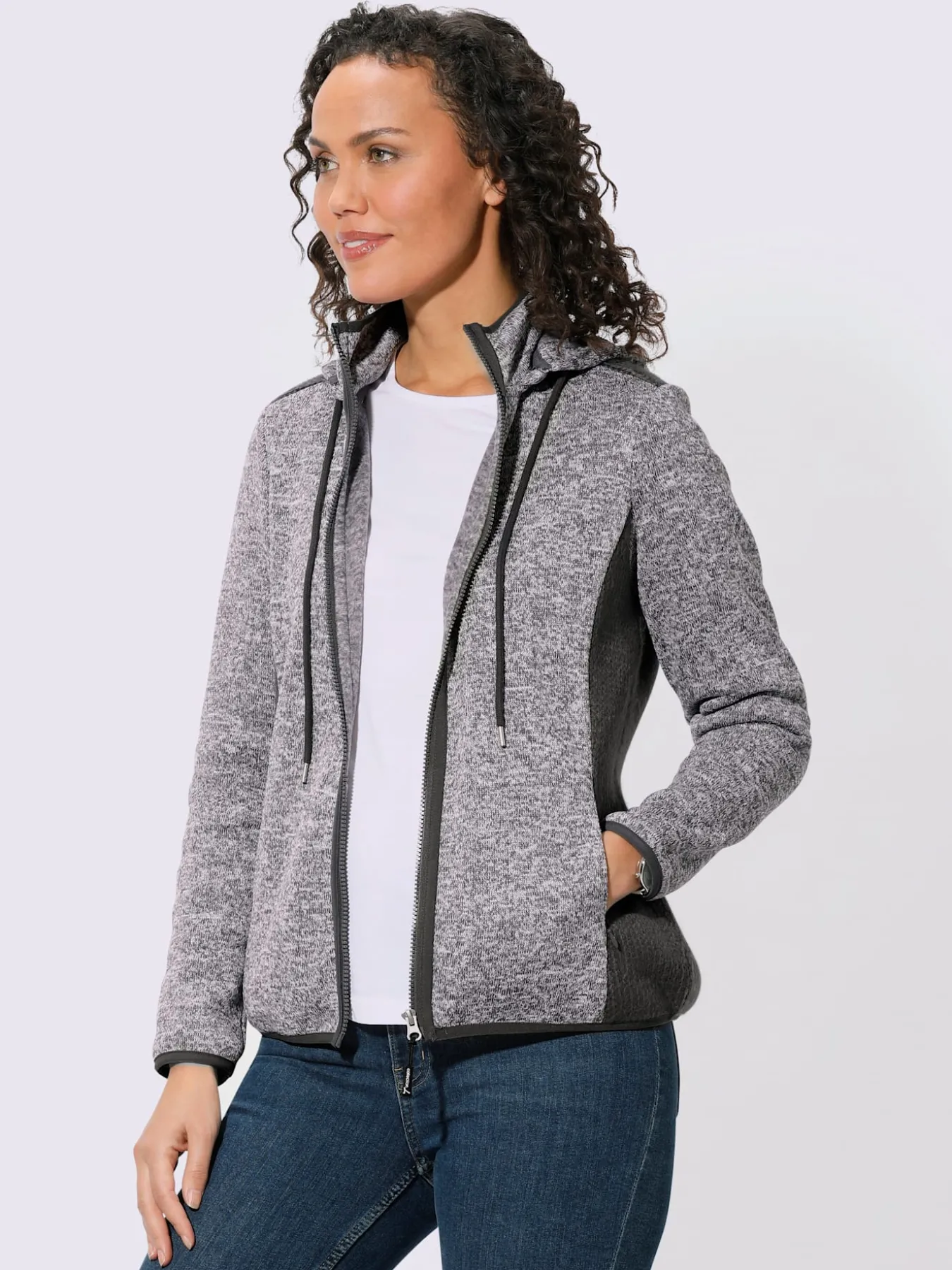 Veste en polaire qualité tricot-polaire