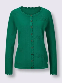 Veste en tricot ajouré mélange de soie de qualité