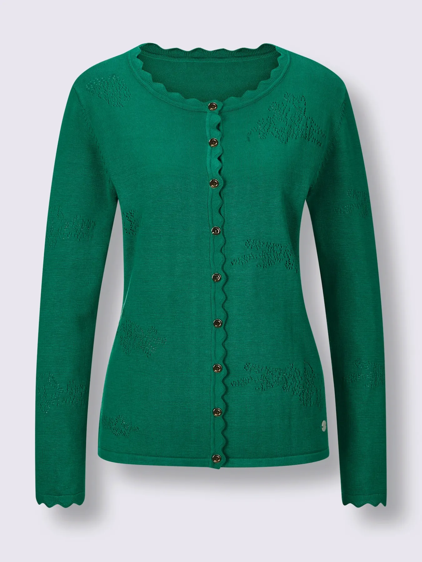 Veste en tricot ajouré mélange de soie de qualité