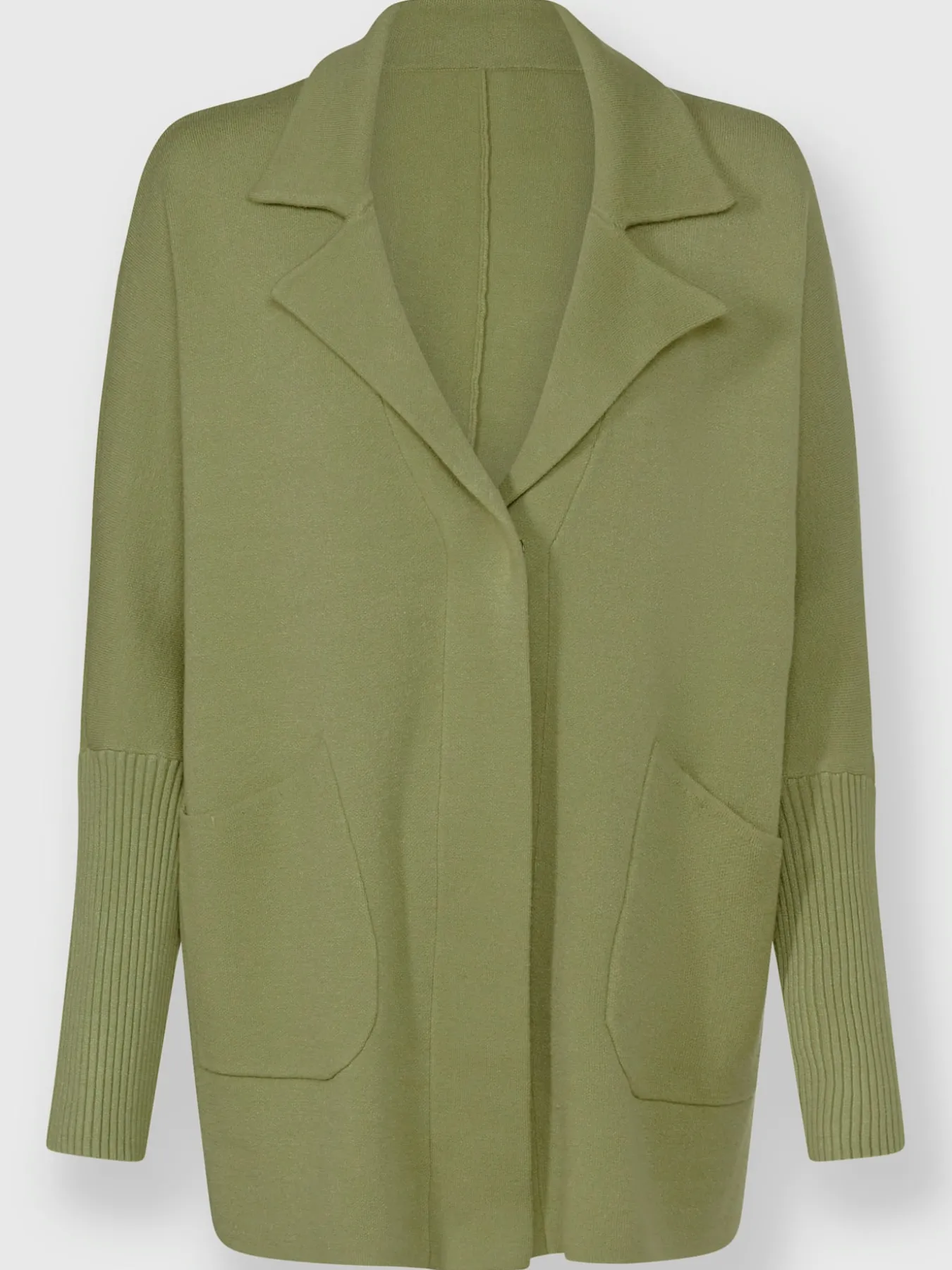 Veste en tricot col à revers élégant