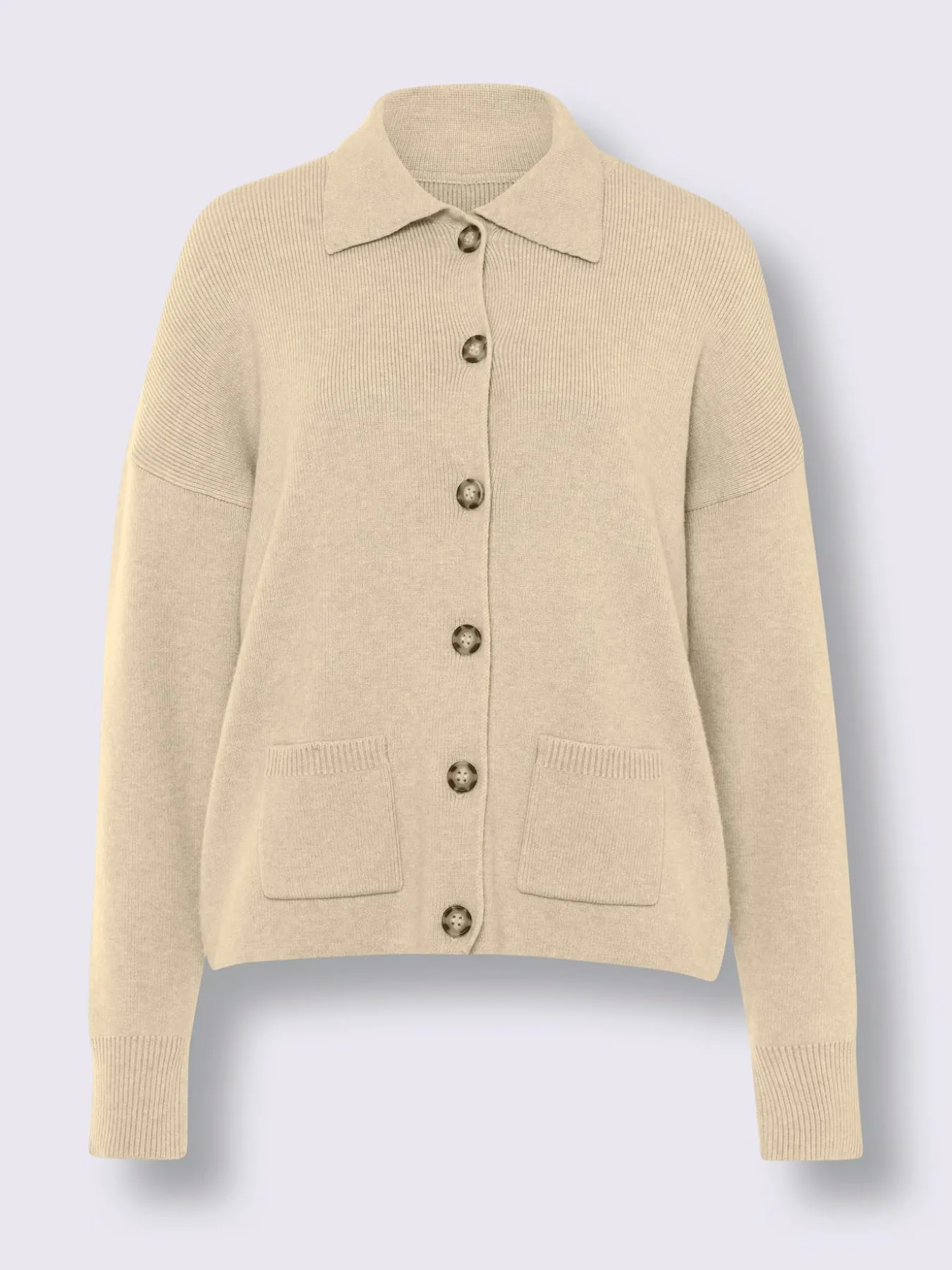 Veste en tricot col polo sportif