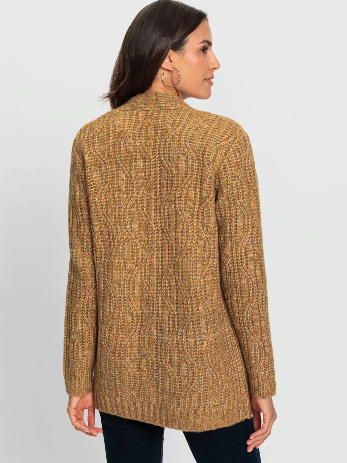 Veste en tricot fil chiné doux