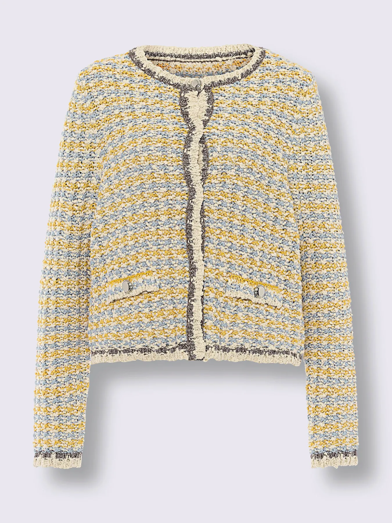 Veste en tricot fil fantaisie brillant