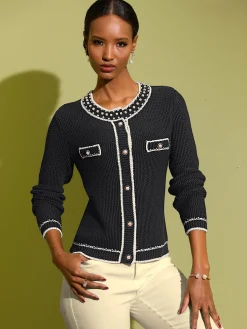 Veste en tricot fin 50% coton