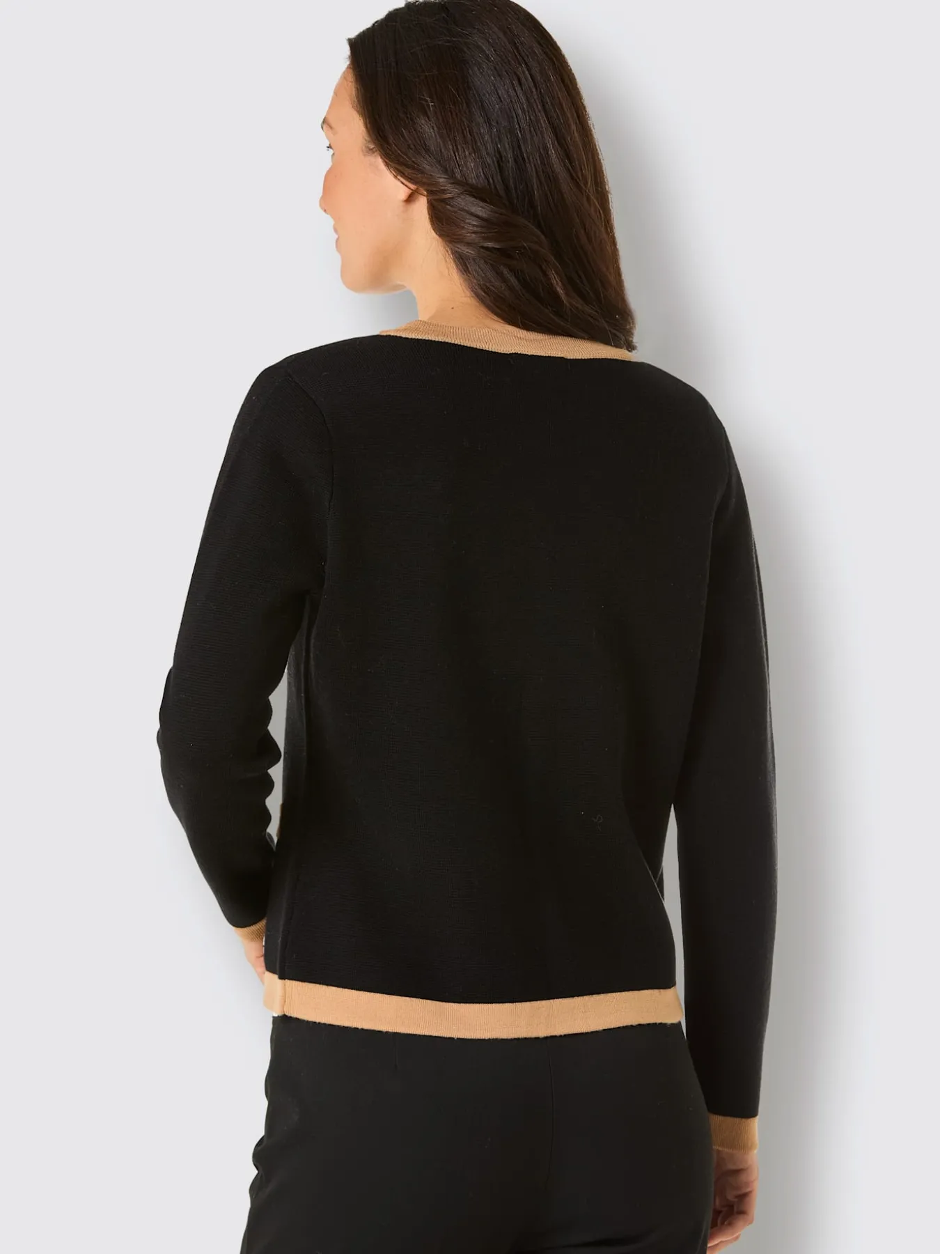 Veste en tricot fin 100% laine vierge (mérinos)