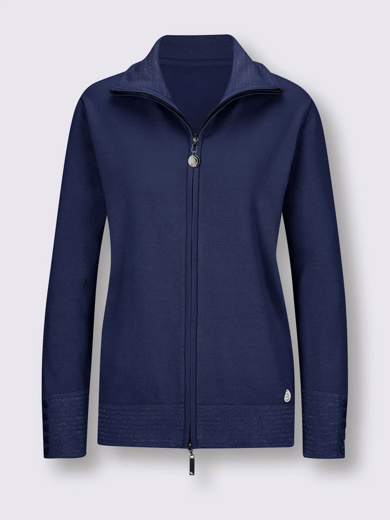 Veste en tricot fin mercerisé