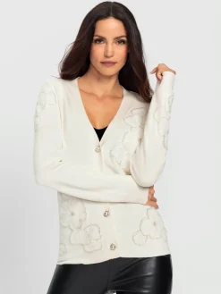 Veste en tricot fin mélange doux de viscose et de coton