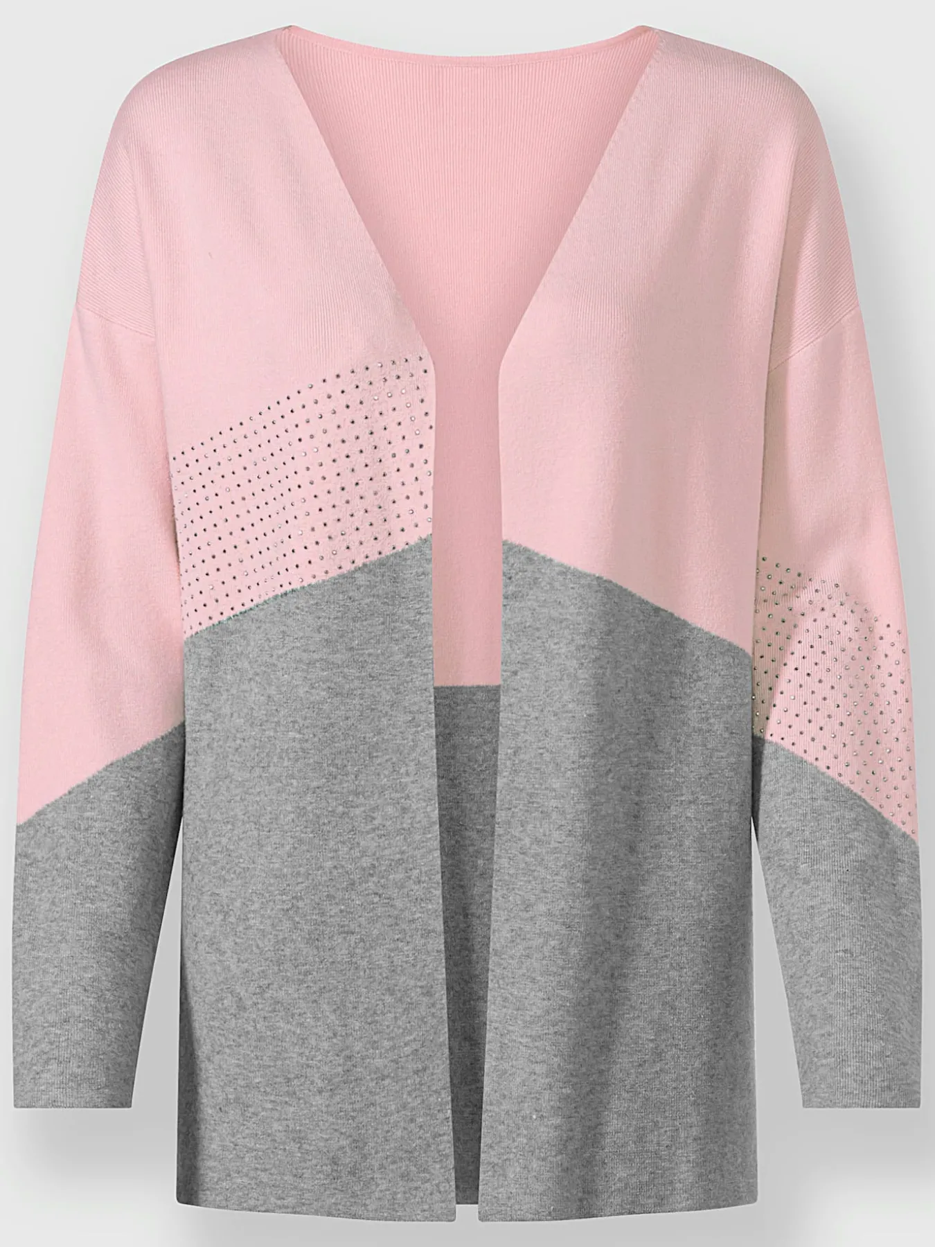 Veste en tricot fin petites pierres brillantes fantaisie