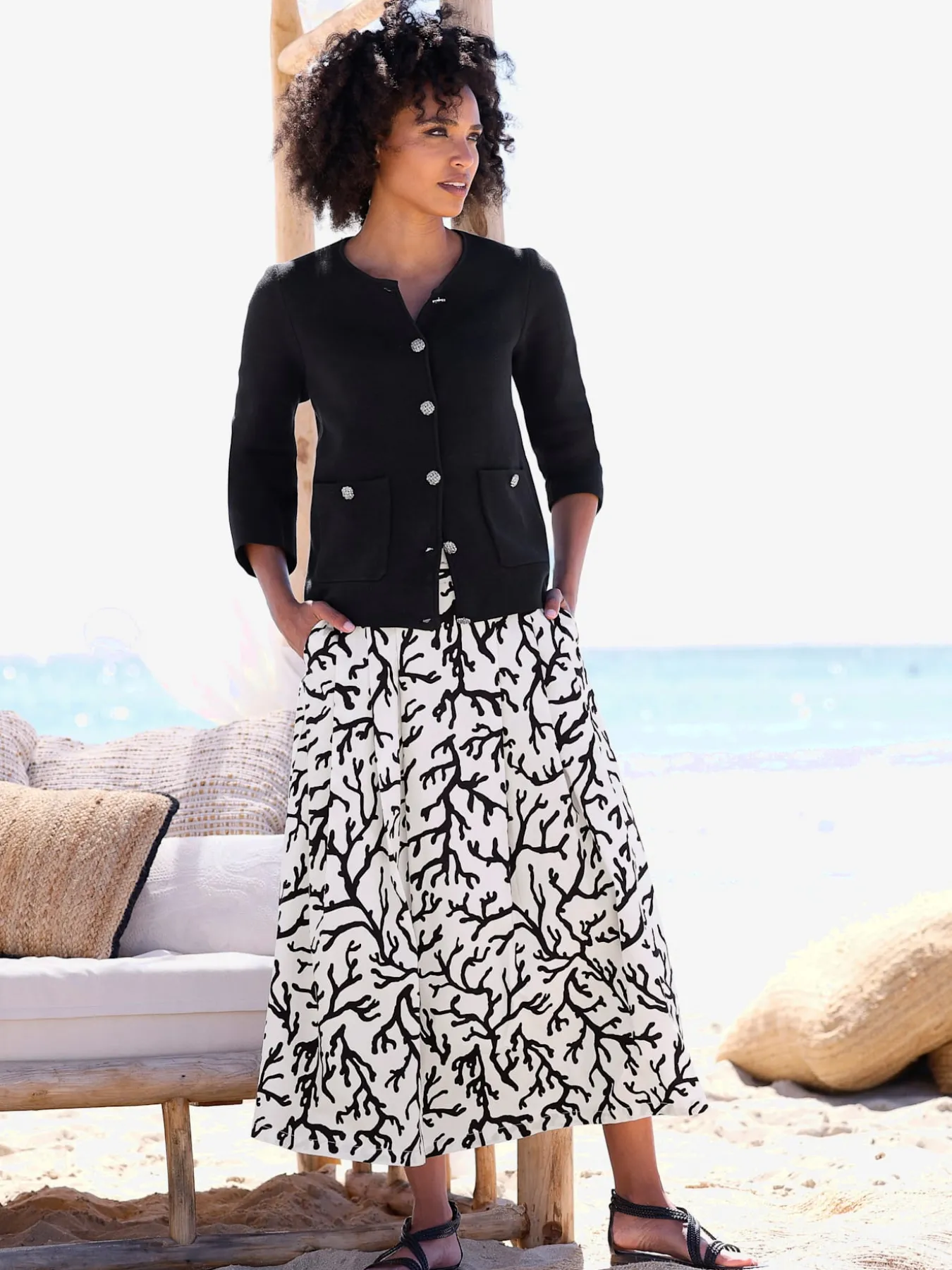 Veste en tricot fin tricot milanais