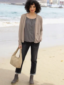 Veste en tricot fin tricot fin et doux