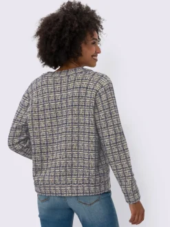 Veste en tricot forme blouson tendance