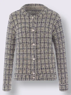 Veste en tricot forme blouson tendance