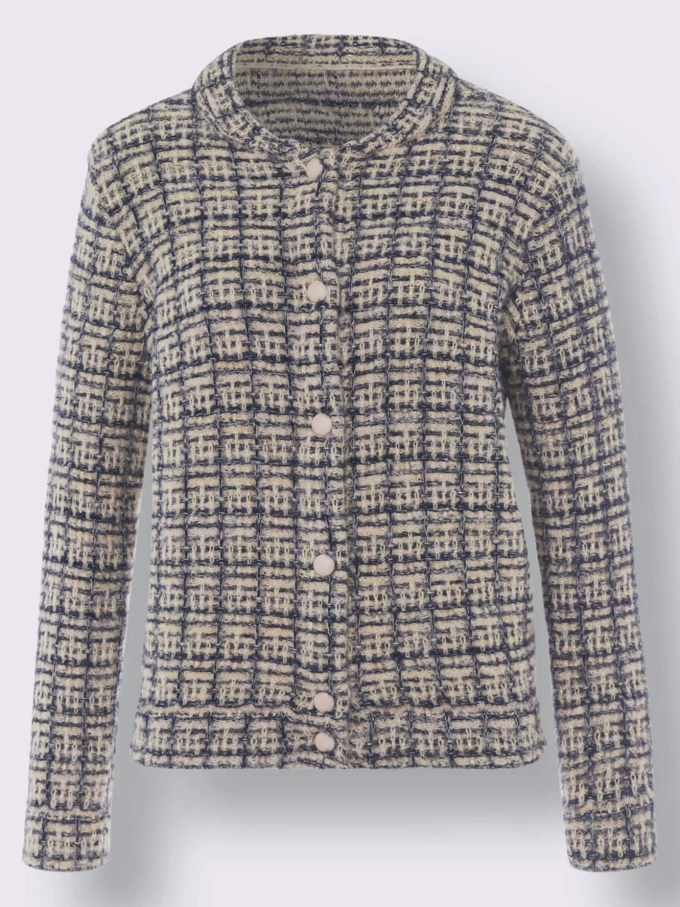 Veste en tricot forme blouson tendance