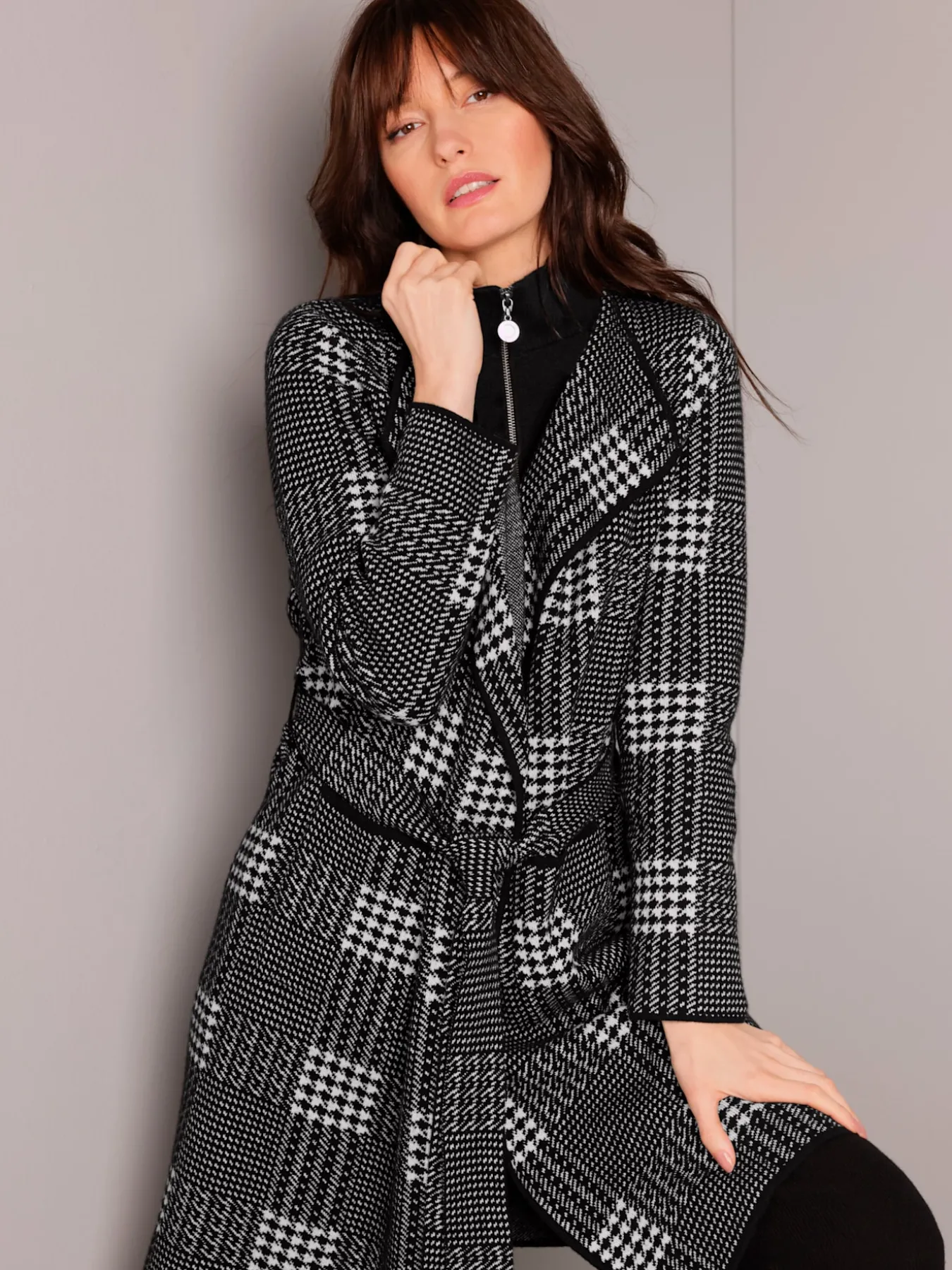 Veste en tricot jacquard