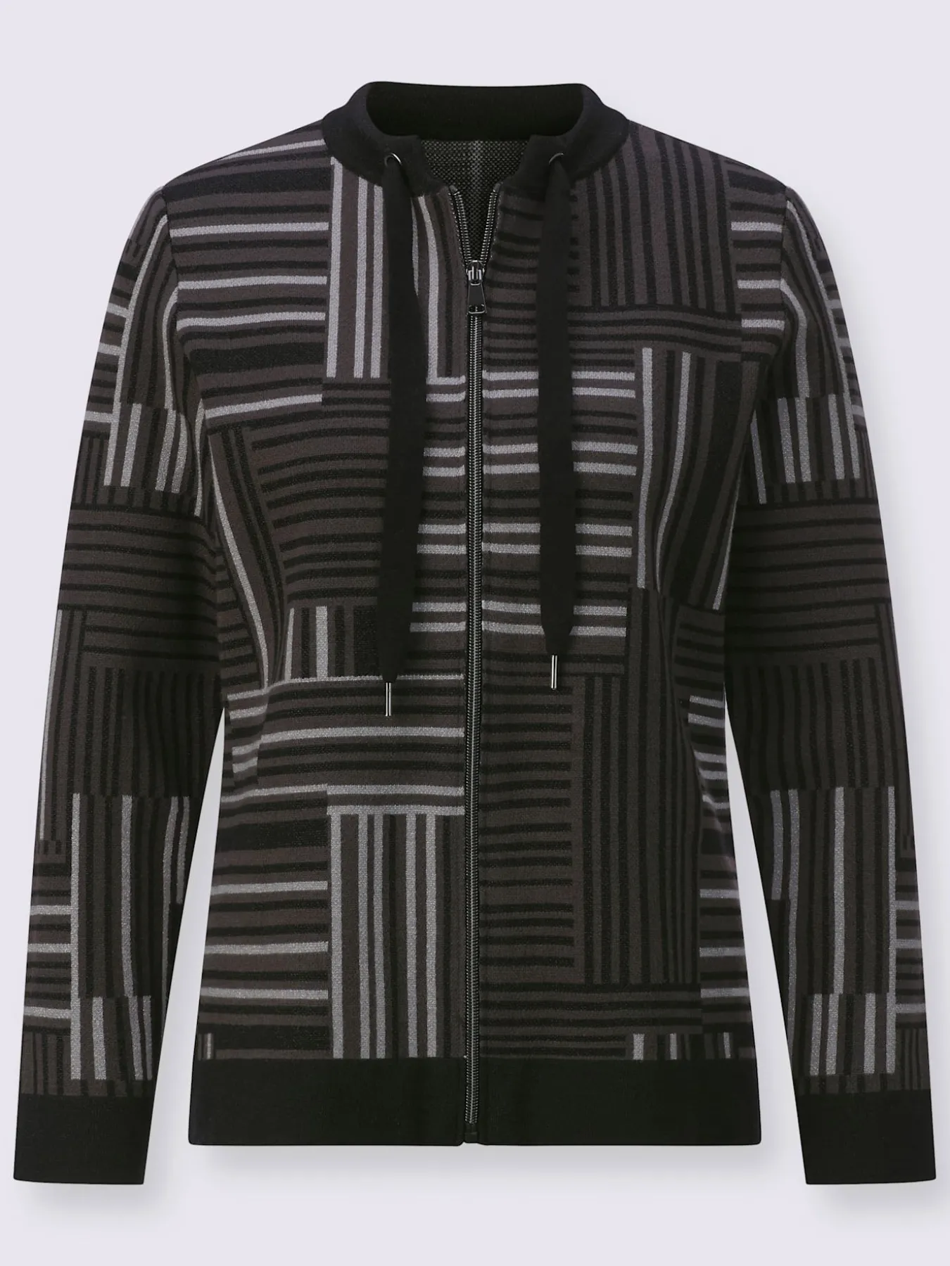 Veste en tricot jacquard avec viscose (ecovero)