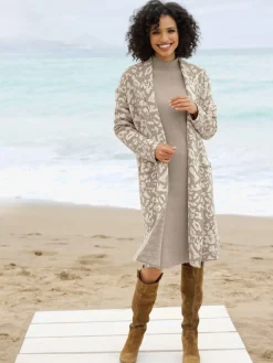 Veste en tricot jacquard tricot jacquard de qualité