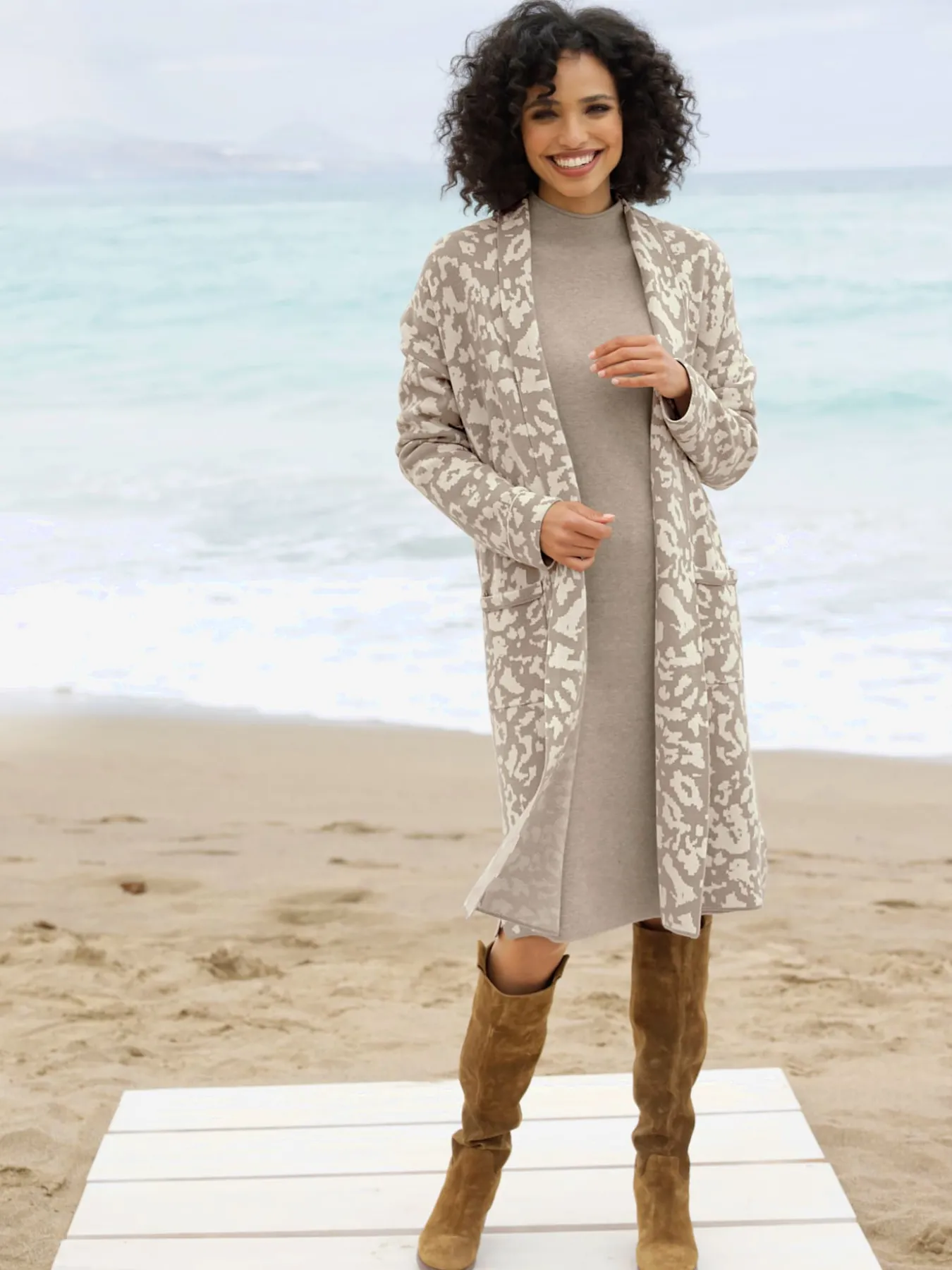Veste en tricot jacquard tricot jacquard de qualité