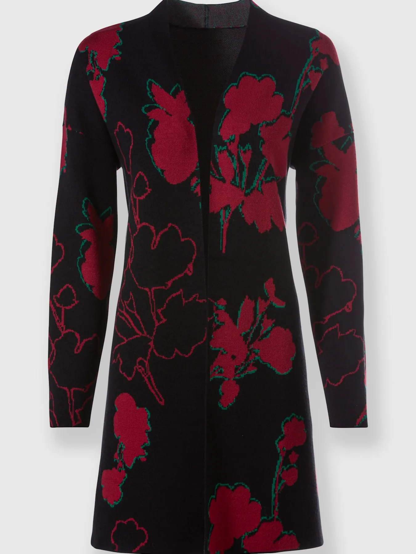 Veste en tricot jacquard 50% viscose (ecovero)