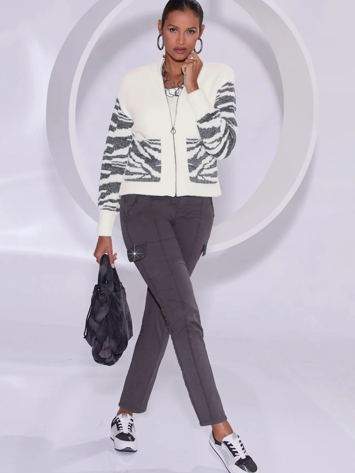 Veste en tricot jacquard douceur et bien-être