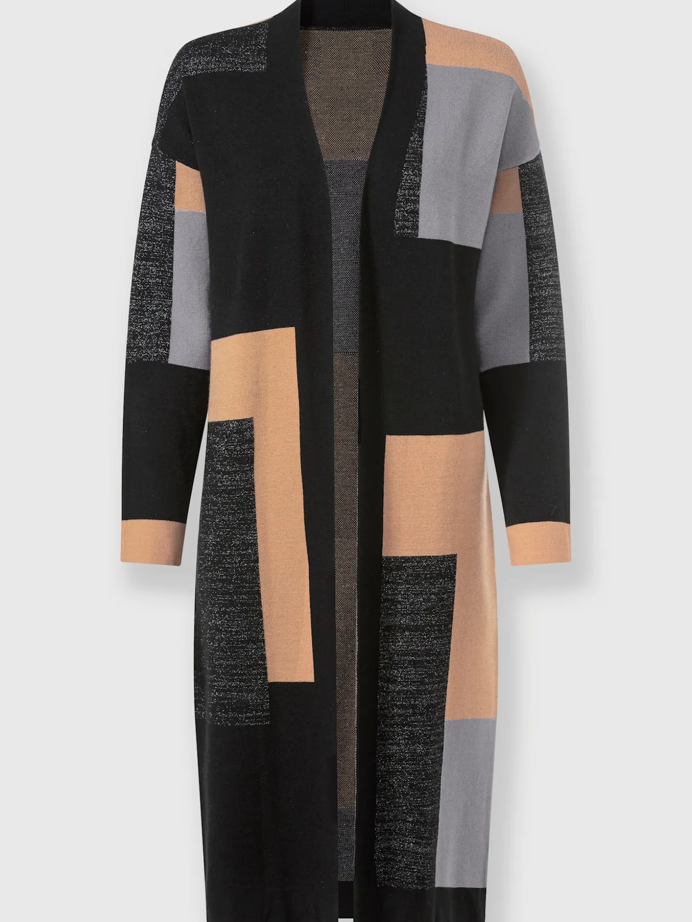 Veste en tricot jacquard motif graphique