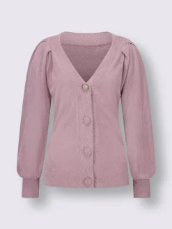 Veste en tricot maille bien-être très douce