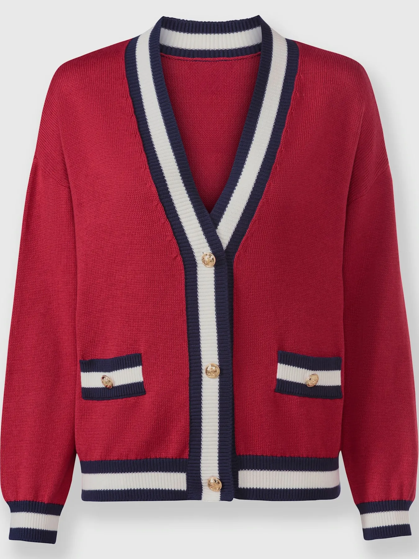 Veste en tricot motif color block tendance