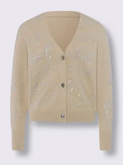 Veste en tricot petites pierres fantaisie tendance
