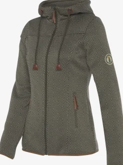 Veste en tricot polaire avec capuche