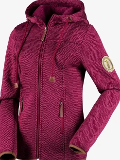 Veste en tricot polaire avec capuche
