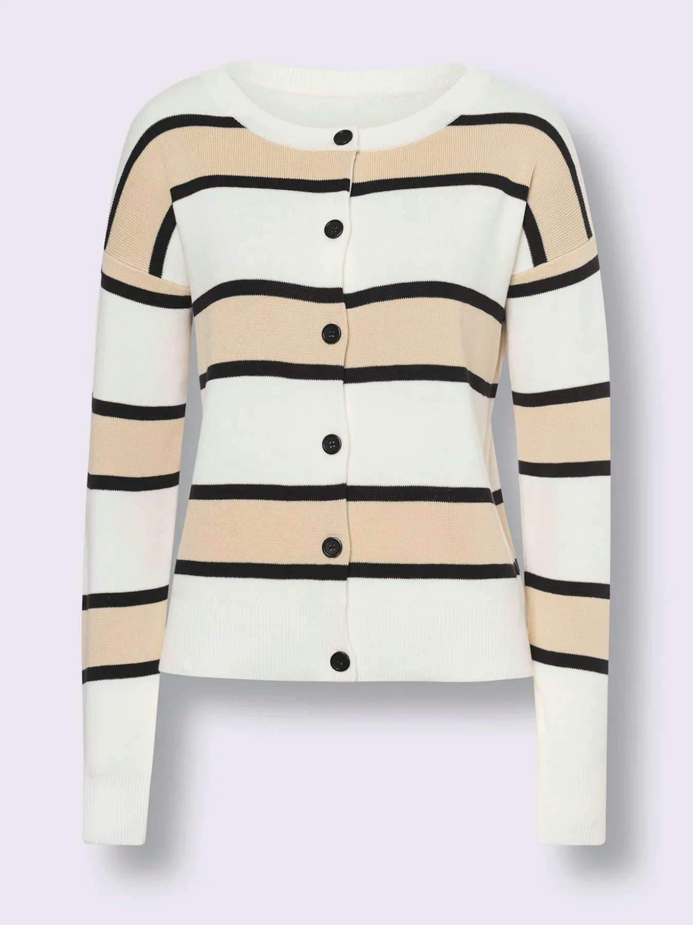 Veste en tricot rayures tendance